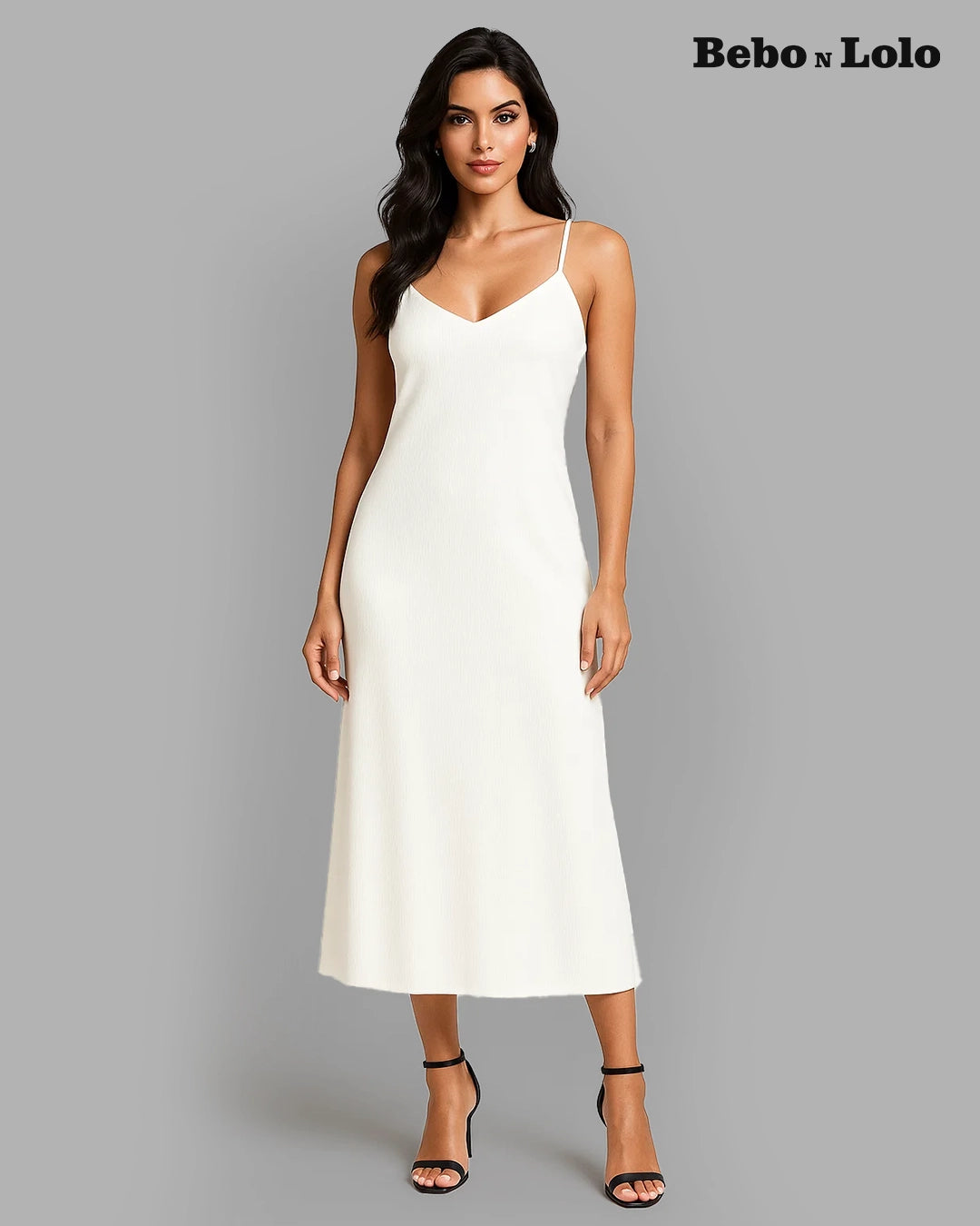Strapy slip dress