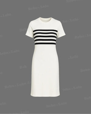Casual Knitted Dress - bebonlolo