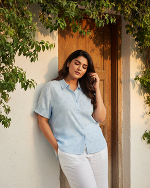 Plus Size Shirt with letter "a" design