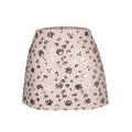 Floral sequin skirt on a white background