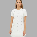 Mini Dress with Crystal Studs - bebonlolo