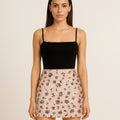 Cocktail Sequin Embellished Mini Skirt