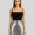 Sheer sequin skirt