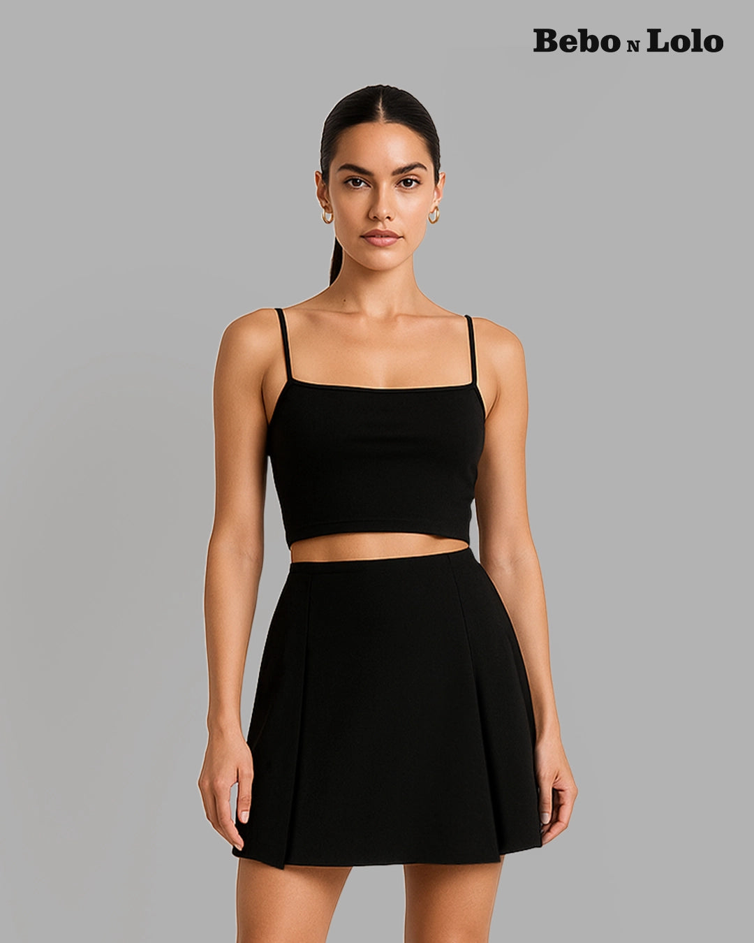 Wrap mini skirt