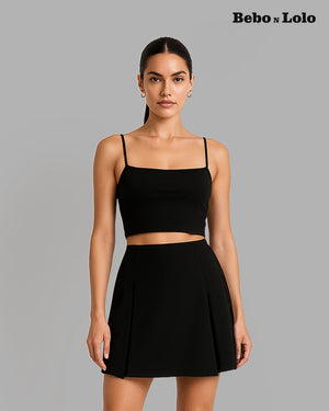 Wrap mini skirt