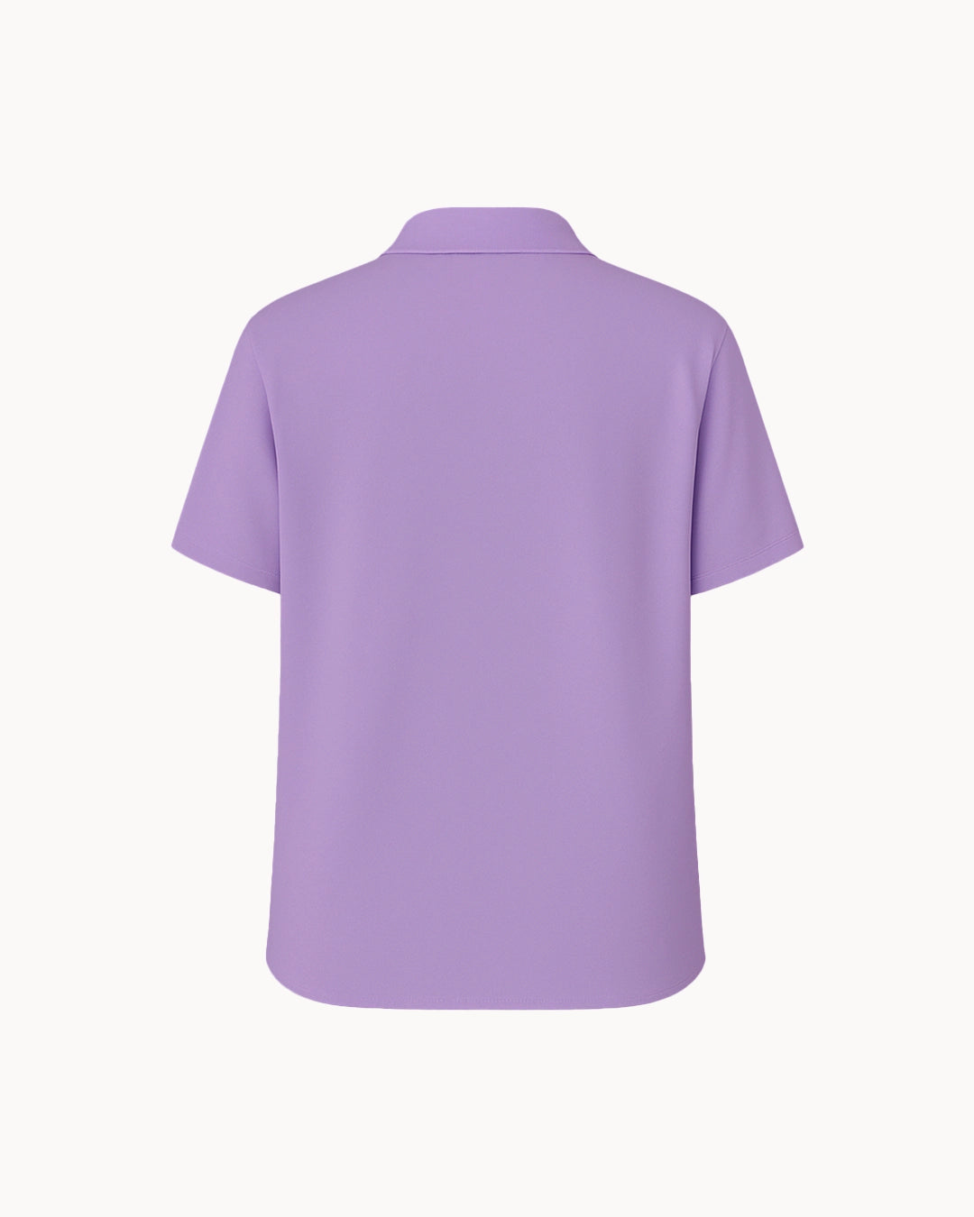 Purple polo shirt on a white background