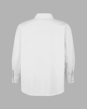 White shirt on a gray background