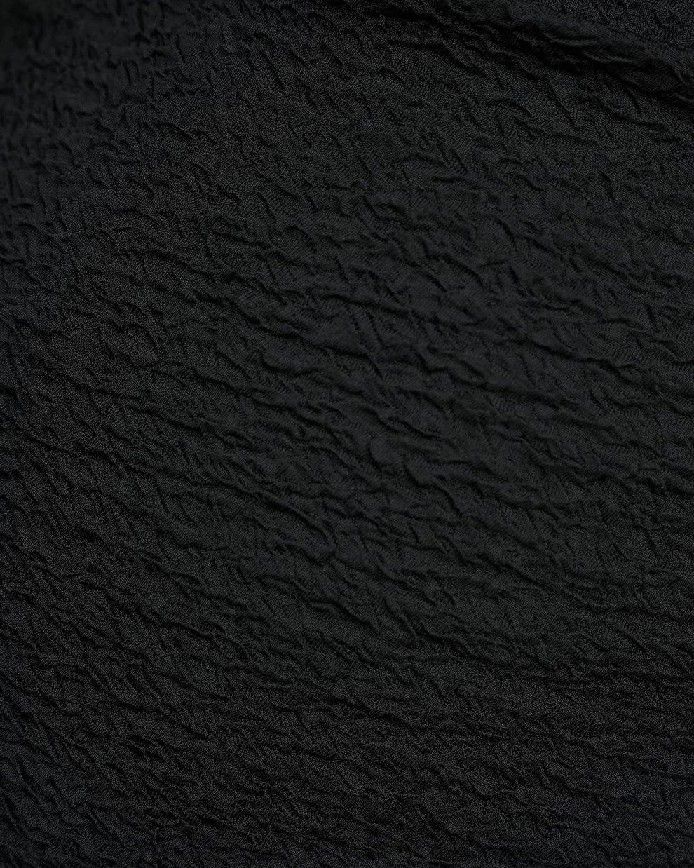 Textured Asymmetric Off-Shoulder Black Top