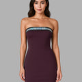 Strapless Shine Dress-front view