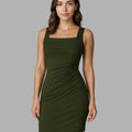 Olive Luxe Bodycon Dress - bebonlolo