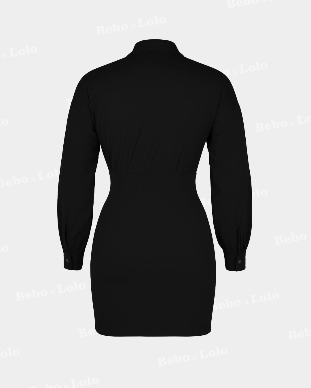 Shirt Style Mini Dress - bebonlolo