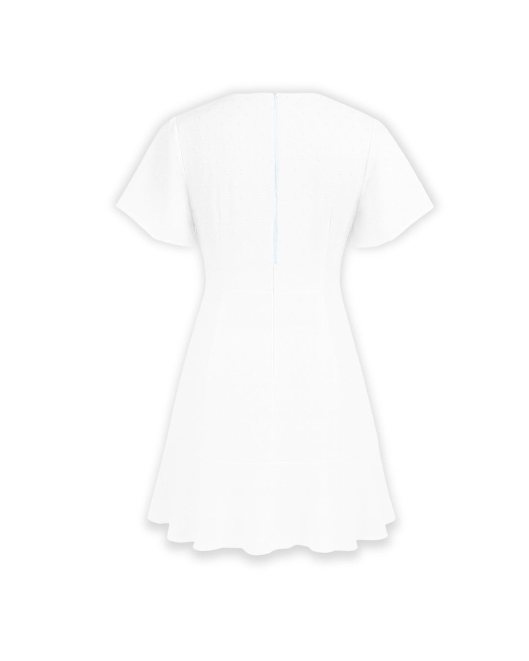 White t-shirt on a white background