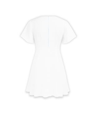 White t-shirt on a white background