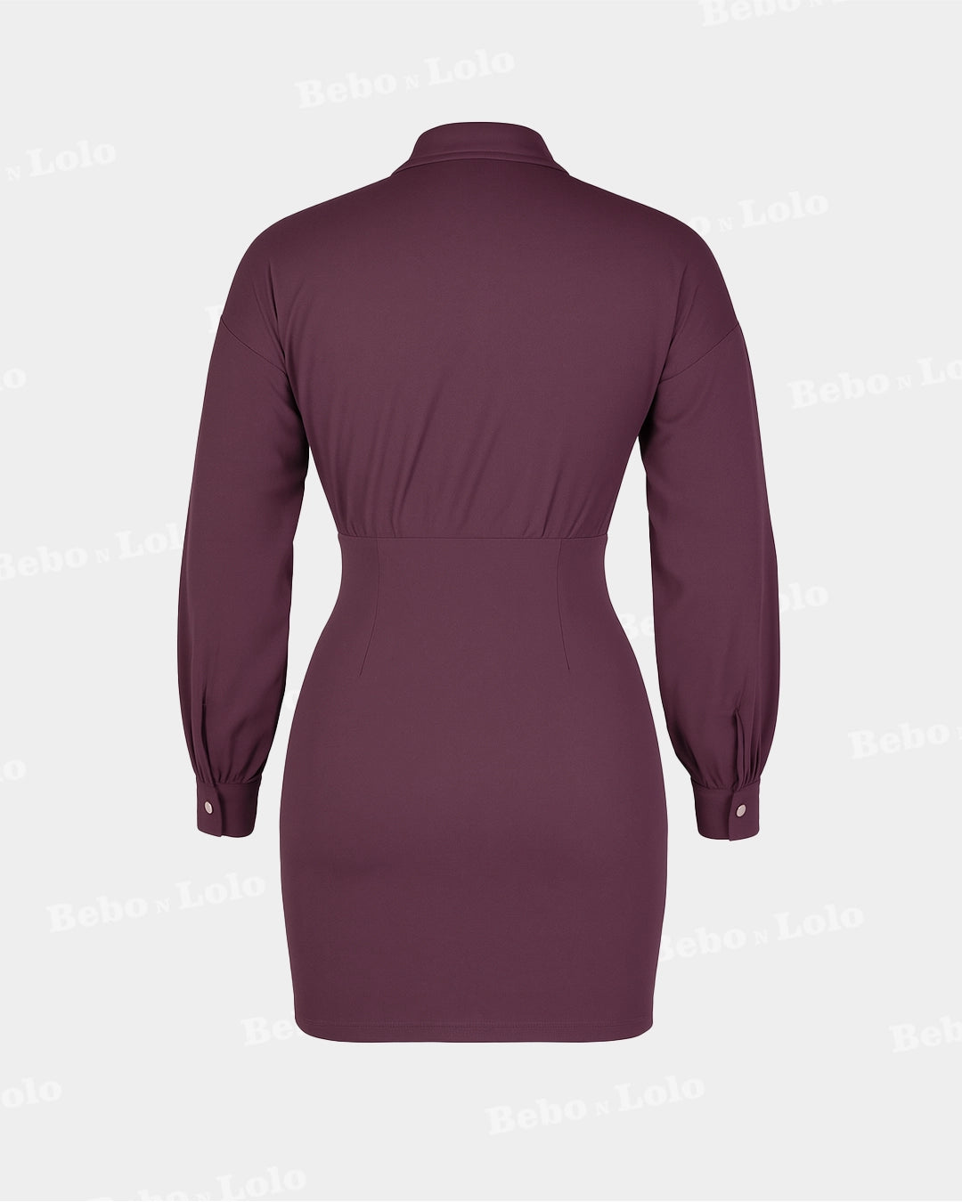 Shirt Style Mini Dress - bebonlolo
