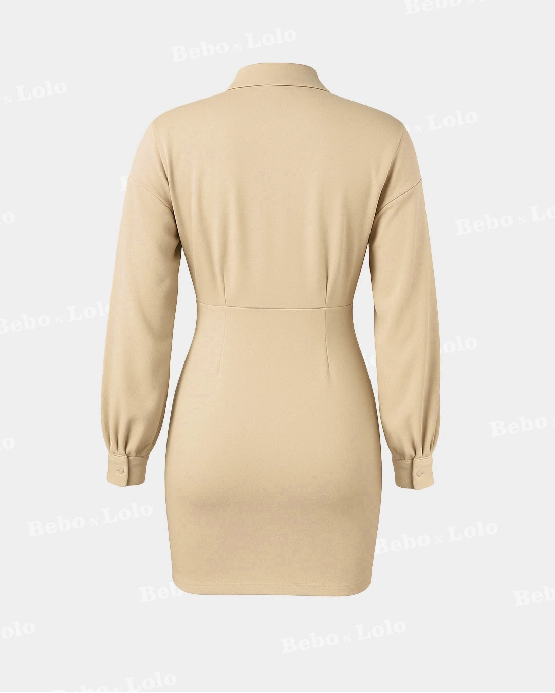 Shirt Style Mini Dress - bebonlolo
