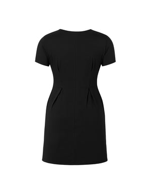 Black dress on a white background