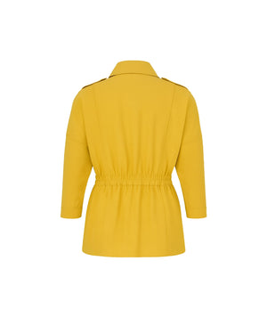 Yellow jacket on a white background