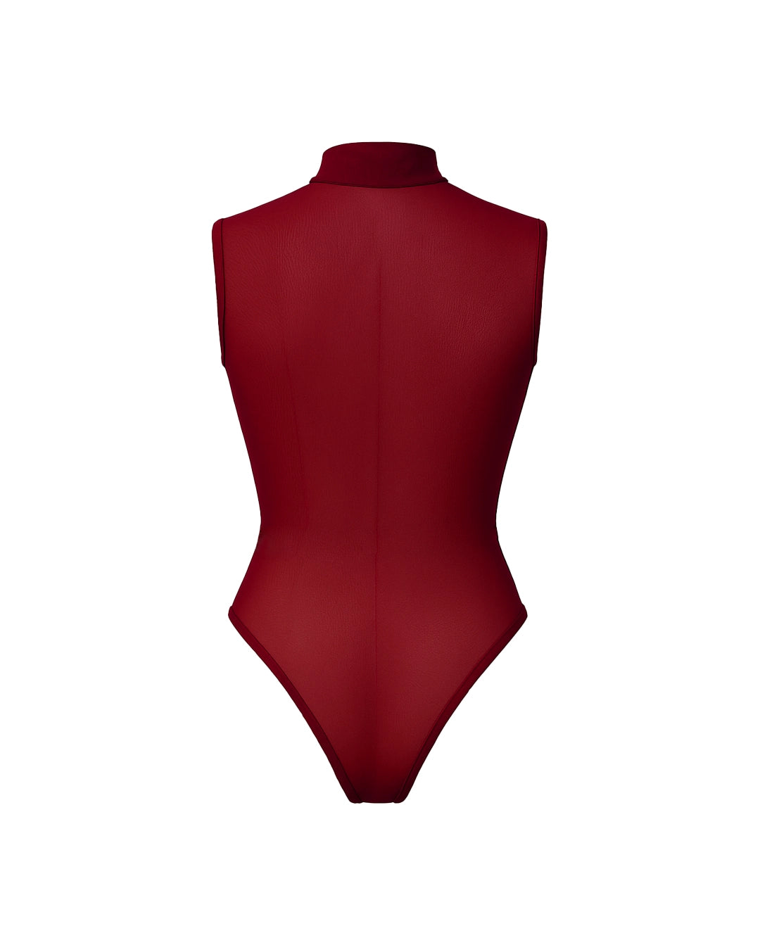 Red bodysuit on a white background