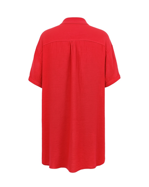 Red shirt on a white background