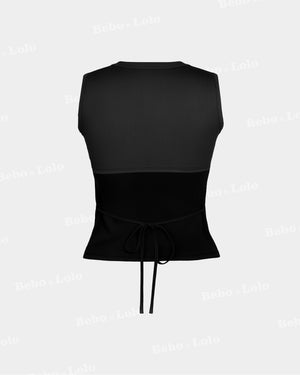 Breeze Ribbed Tank Top - bebonlolo