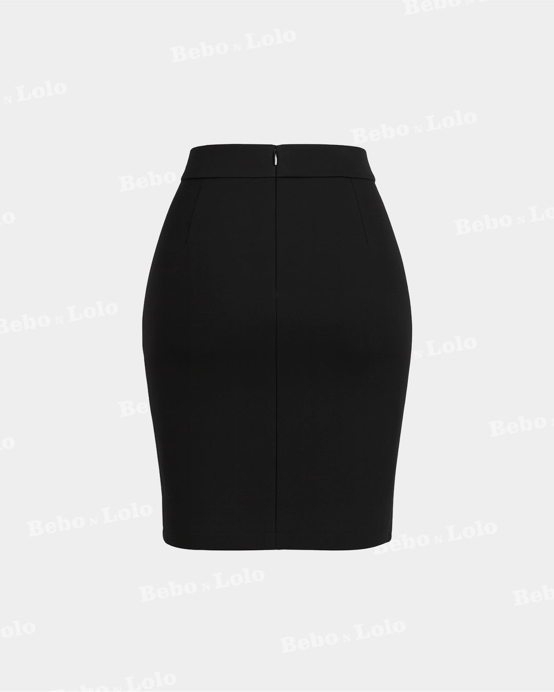 Rhinestone Split Mini Skirt