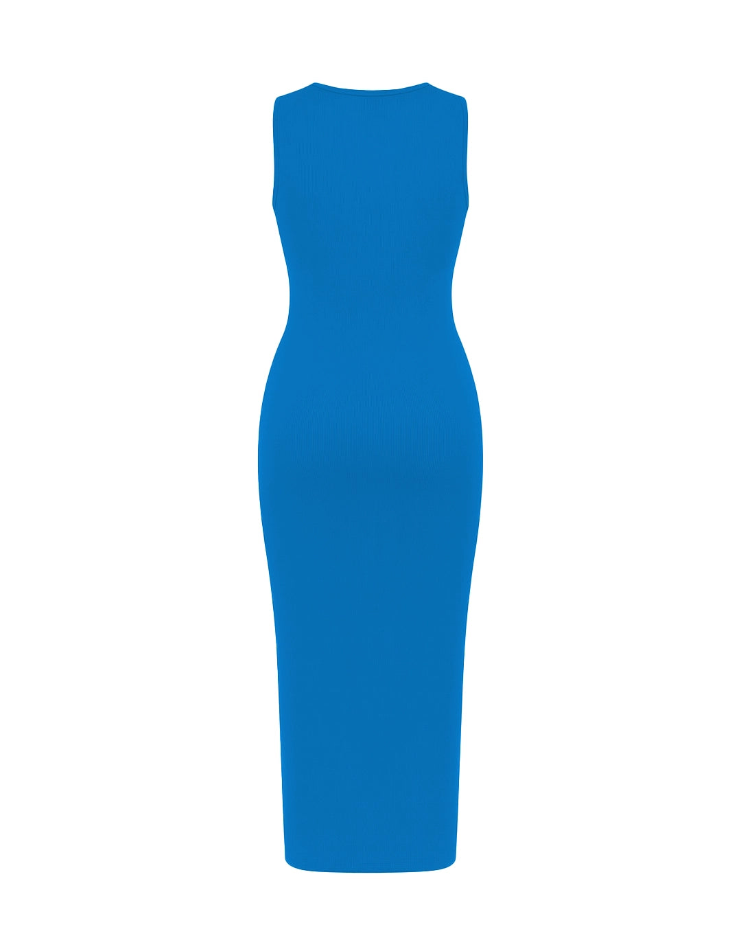 Blue dress on a white background