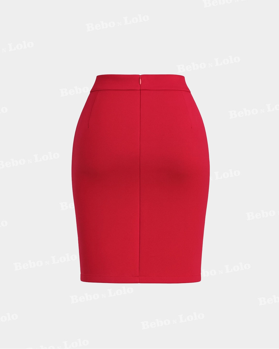 Rhinestone Split Mini Skirt