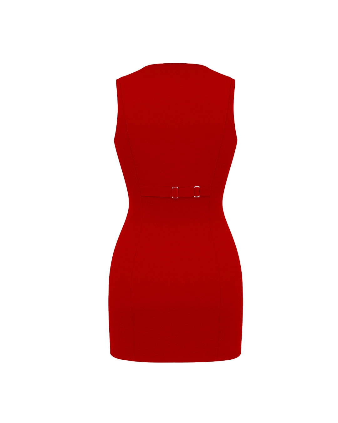 Red dress on a white background