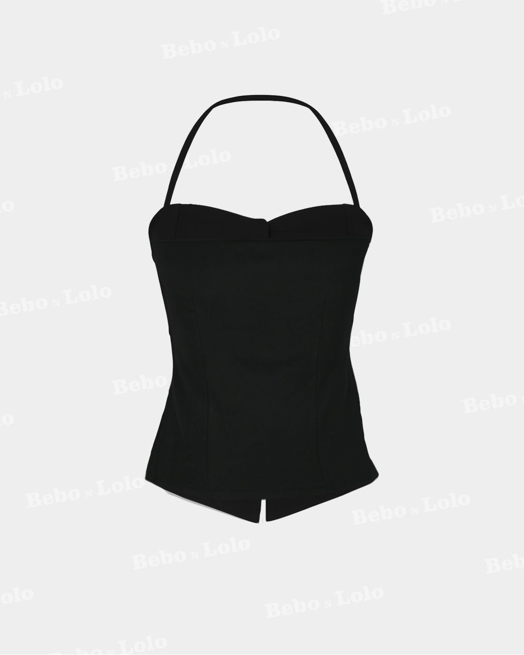 Sleek Sculpt Halter Scuba Corset Top