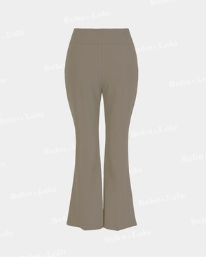 Khaki pants on a light gray background