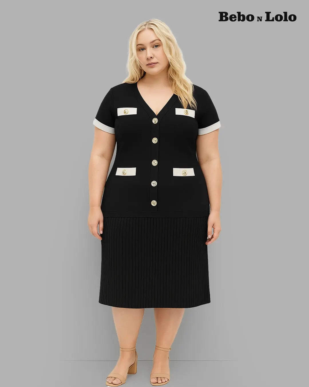 Korean Style Midi Dress - bebonlolo