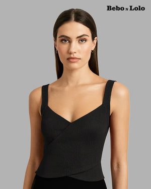 Tank Top with Sweetheart Neck - bebonlolo