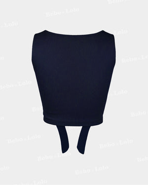 Crop Knot Top - bebonlolo
