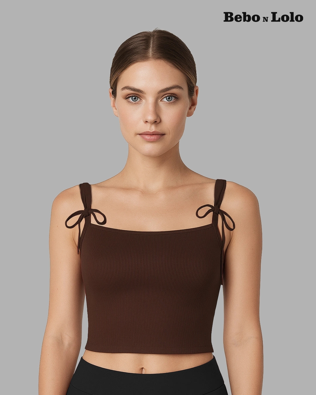 Bella Bow-Tie Ribbed Top