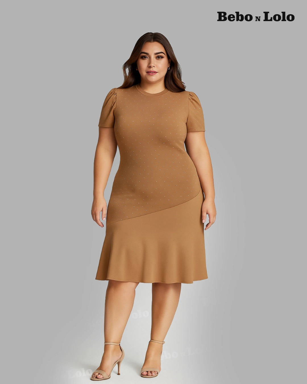 Sequin Flare Midi Dress - bebonlolo