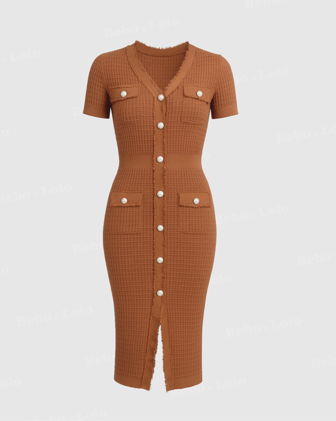 Buttondown Knit Dress