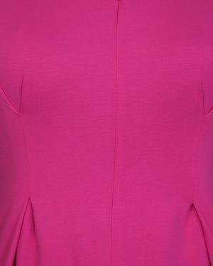 Close-up of a bright pink fabric texture