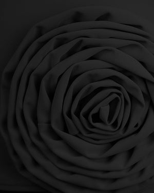 Close-up of a black rose on a dark background
