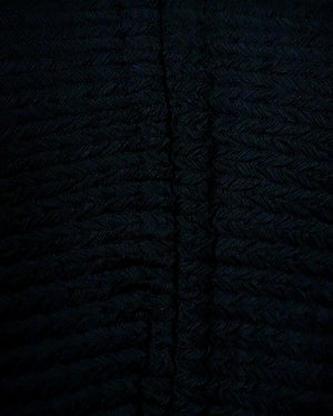 Dark blue fabric texture swatch