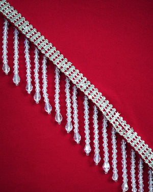 Rhinestone Split Mini Skirt