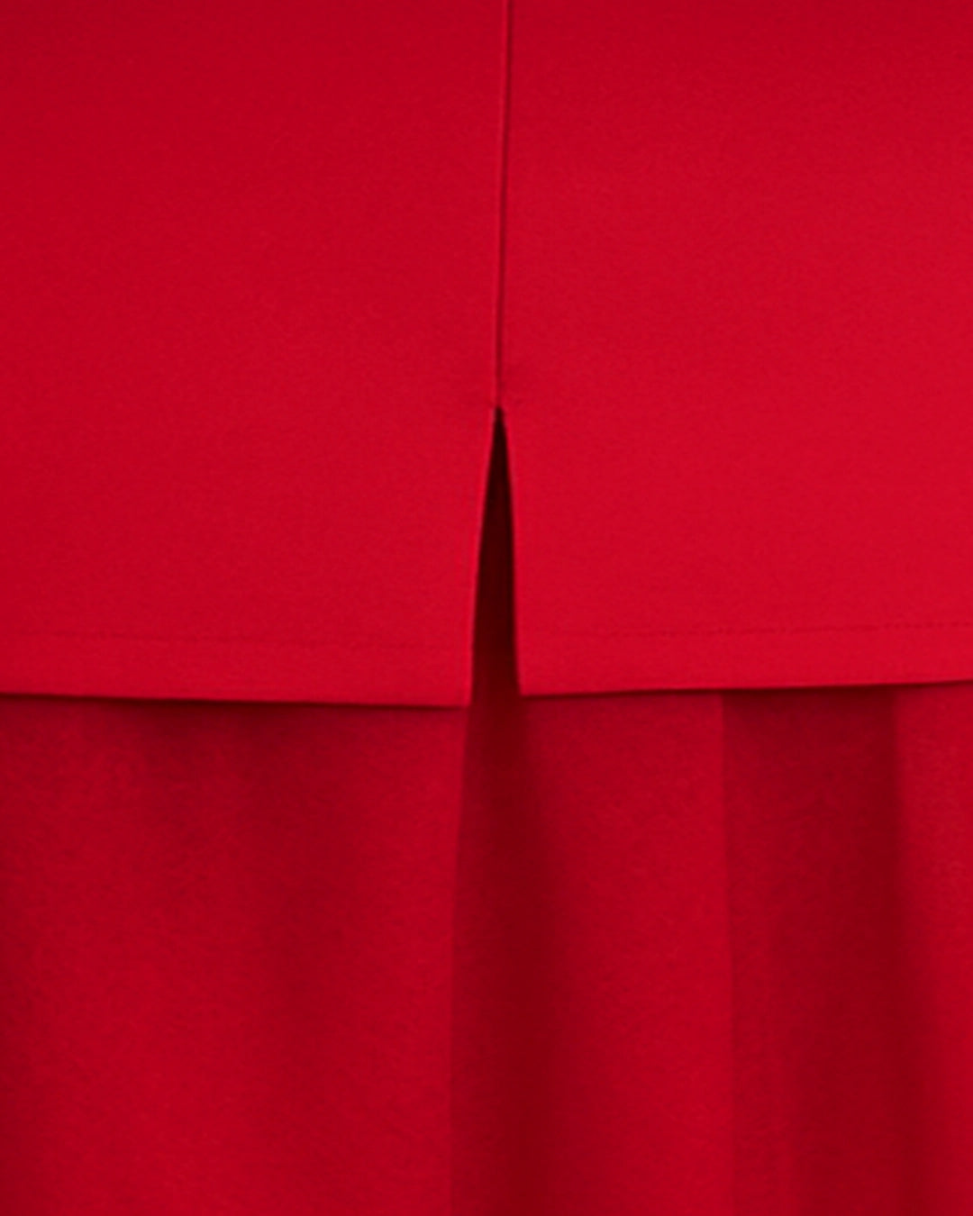Gathered And Pleated Peplum Hem Skirt