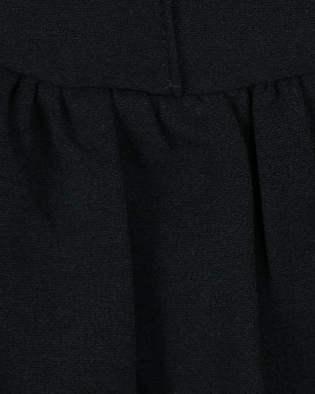 Flounce Mode Black Scuba Ruffle Skirt
