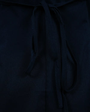 Dark blue fabric with a tie detail on a matching background
