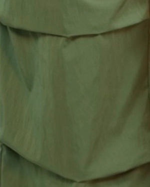 Close-up of a green fabric texture
