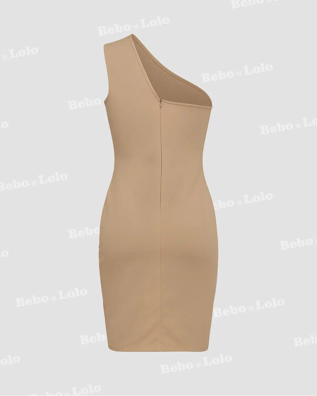 One Shoulder Asymmetric Mini Dress