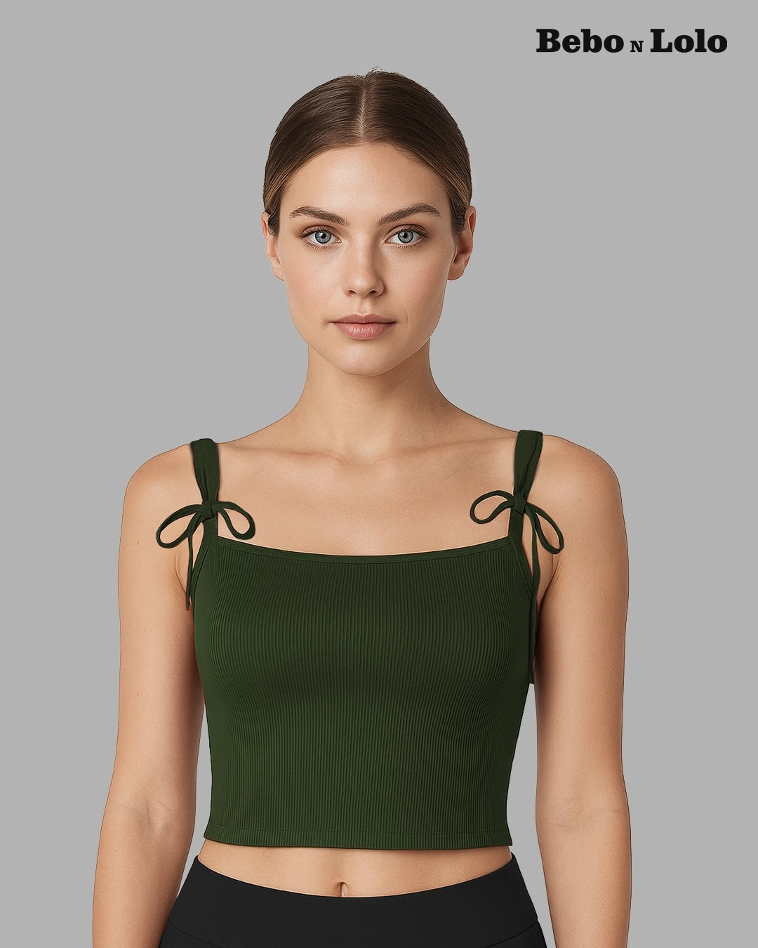 Bella Bow-Tie Ribbed Top