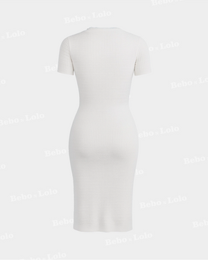 Buttondown Knit Dress