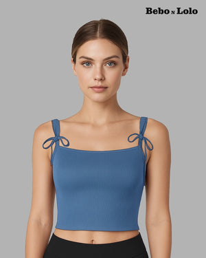 Bella Bow-Tie Ribbed Top