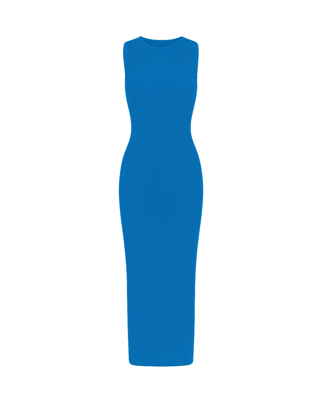 Blue dress on a white background