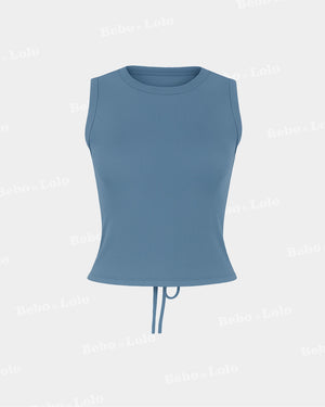 Breeze Ribbed Tank Top - bebonlolo